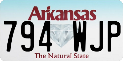AR license plate 794WJP