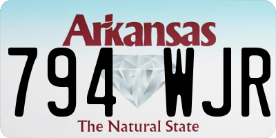 AR license plate 794WJR