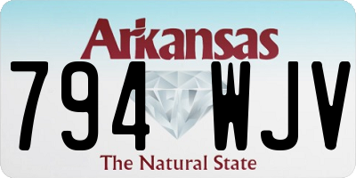AR license plate 794WJV