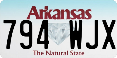 AR license plate 794WJX