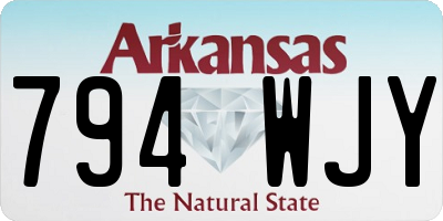 AR license plate 794WJY