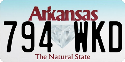 AR license plate 794WKD