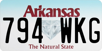 AR license plate 794WKG