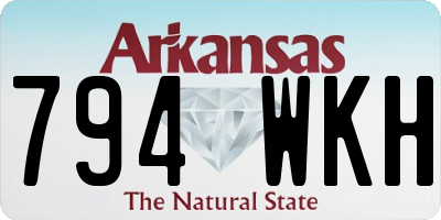 AR license plate 794WKH