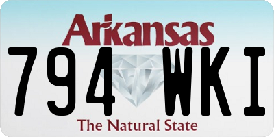 AR license plate 794WKI