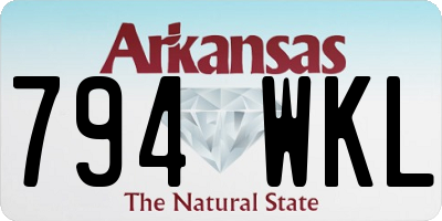 AR license plate 794WKL