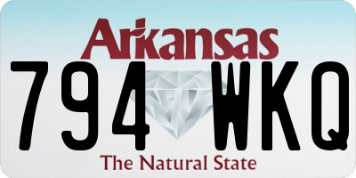 AR license plate 794WKQ