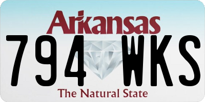 AR license plate 794WKS