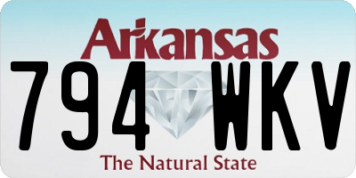 AR license plate 794WKV