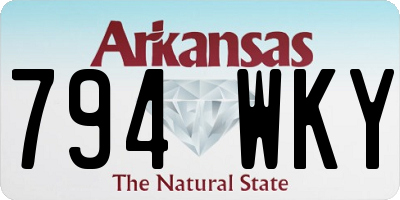AR license plate 794WKY