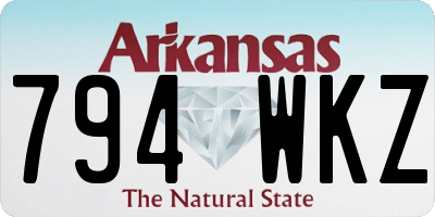 AR license plate 794WKZ