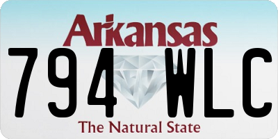 AR license plate 794WLC