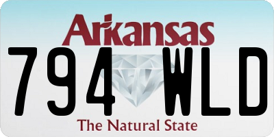 AR license plate 794WLD