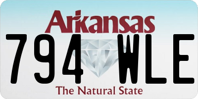 AR license plate 794WLE