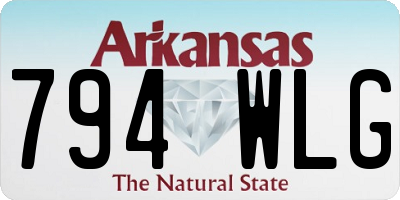 AR license plate 794WLG