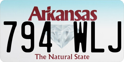 AR license plate 794WLJ