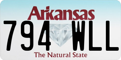 AR license plate 794WLL
