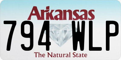 AR license plate 794WLP