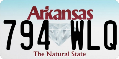 AR license plate 794WLQ