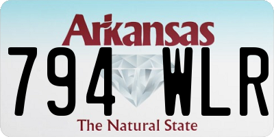 AR license plate 794WLR