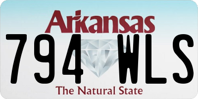 AR license plate 794WLS
