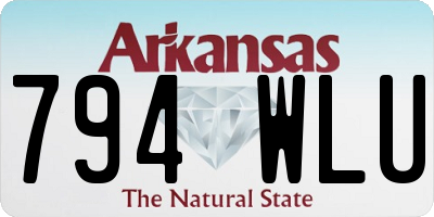 AR license plate 794WLU
