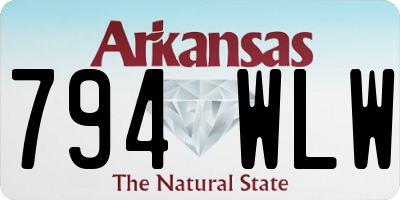 AR license plate 794WLW