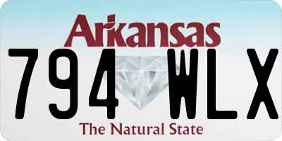 AR license plate 794WLX