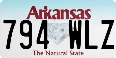 AR license plate 794WLZ