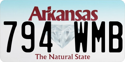 AR license plate 794WMB