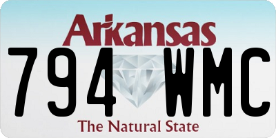 AR license plate 794WMC