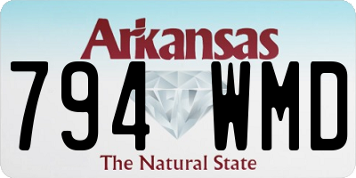 AR license plate 794WMD