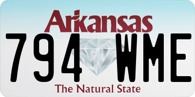AR license plate 794WME