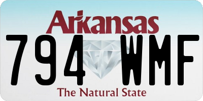 AR license plate 794WMF
