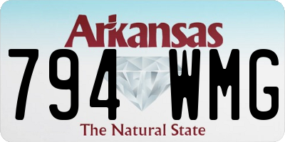 AR license plate 794WMG