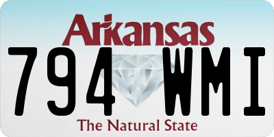 AR license plate 794WMI