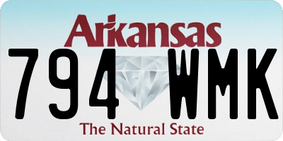 AR license plate 794WMK