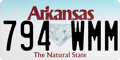 AR license plate 794WMM