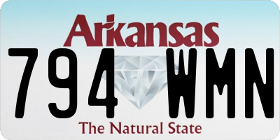 AR license plate 794WMN