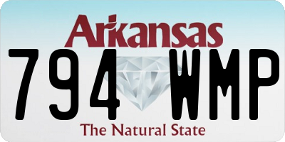 AR license plate 794WMP