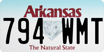 AR license plate 794WMT