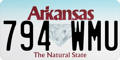 AR license plate 794WMU