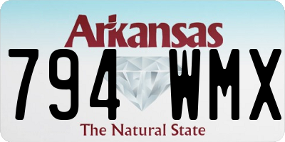 AR license plate 794WMX