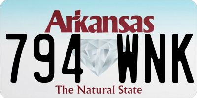 AR license plate 794WNK