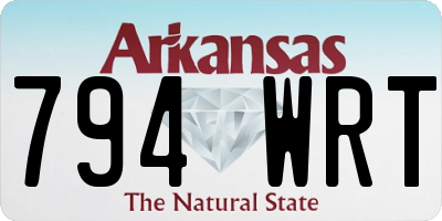 AR license plate 794WRT