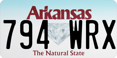 AR license plate 794WRX
