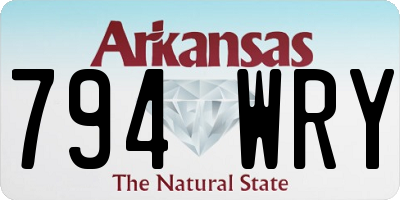 AR license plate 794WRY