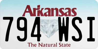 AR license plate 794WSI