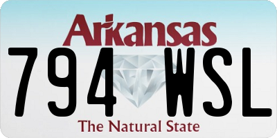 AR license plate 794WSL