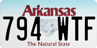 AR license plate 794WTF